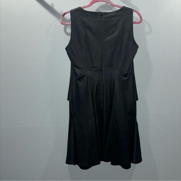Givenchy Leather Dress- 100% Lamb Leather Black Sleeveless Dress Size 42 / US 8 - Picture 5 of 13